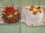 手作りバースデイケーキ